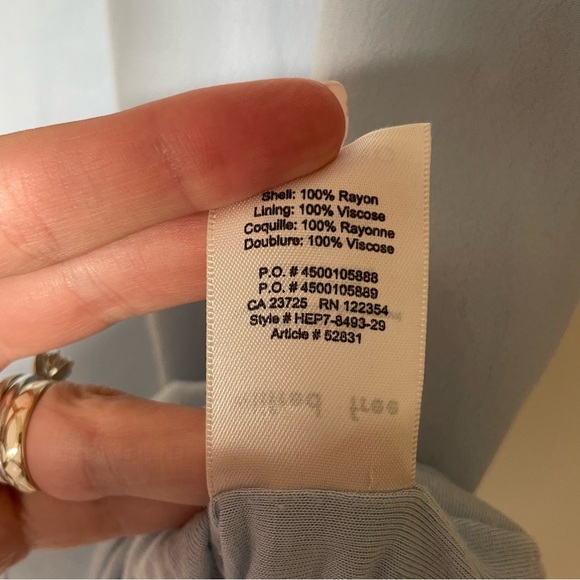 Wilfred Free by Aritzia Baby Blue Teigen Minimalist T-Shirt Dress XS - Picture 6 of 8